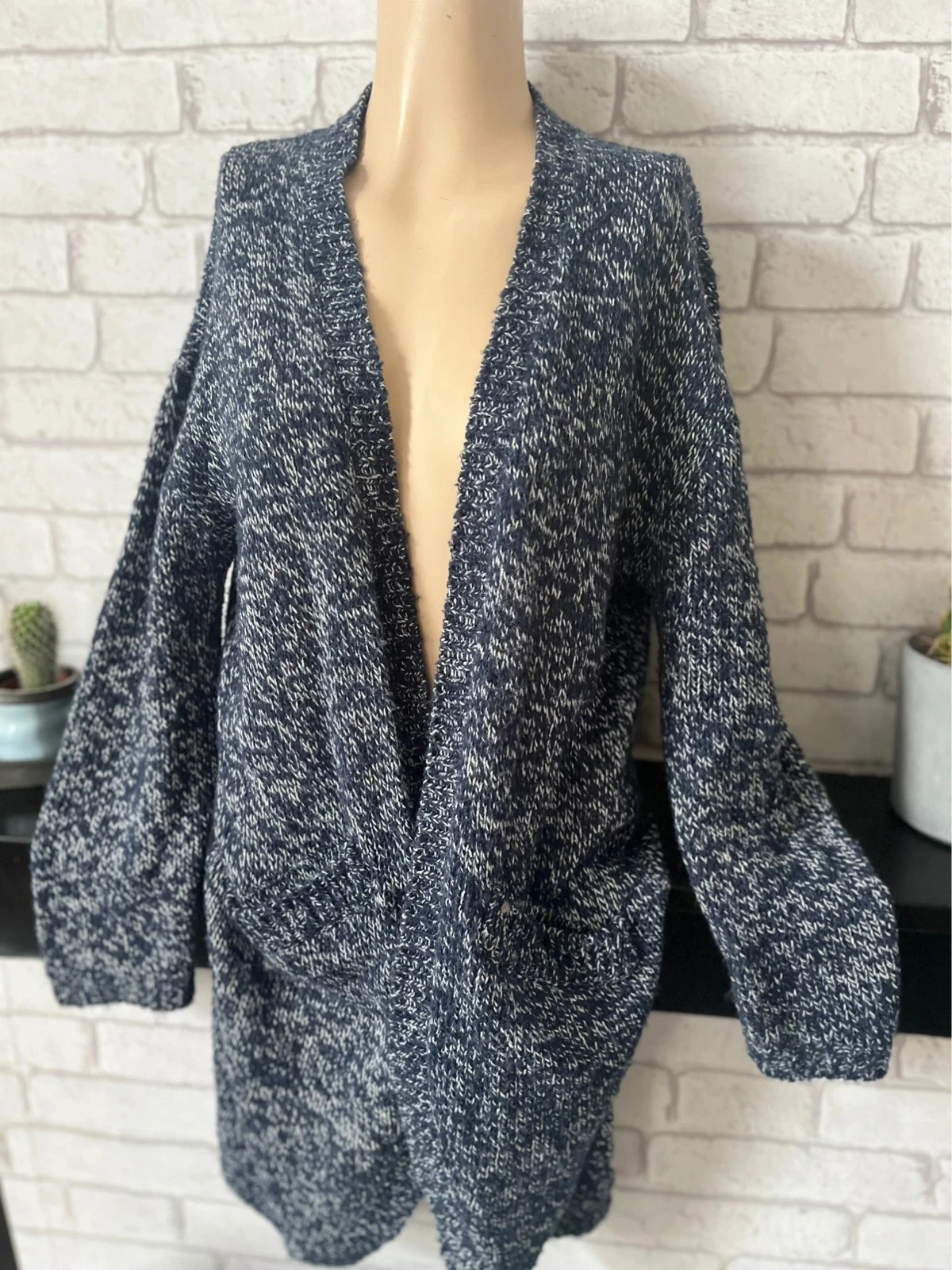 Gilet long chiné – Taille 40